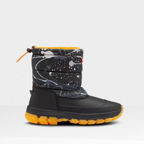 Hunter Original Printed Insulated Short Snow Boots (E047P) Ireland